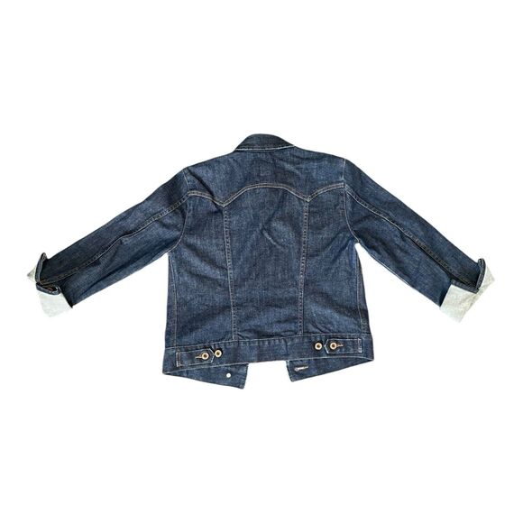 Gap Stretch Dark Wash Denim Trucker Style Jacket Size XS - Picture 2 of 6
